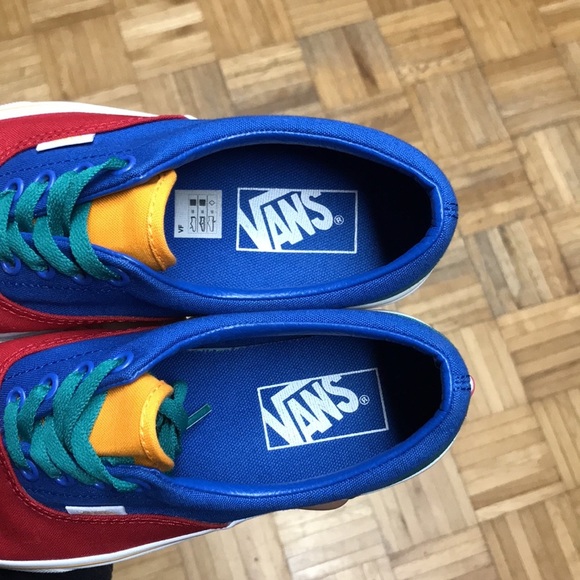 Vans Authentic Primary Color Block Red/Blue/Green/Yellow - Picture 13 of 14